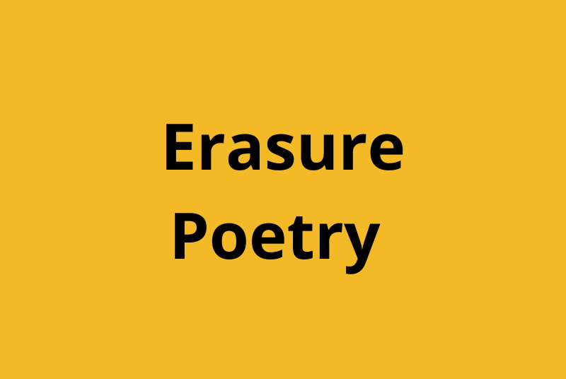 Erasure Poetry